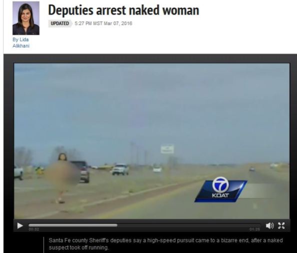 naked lady on highway